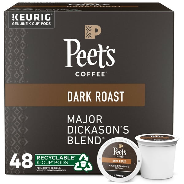 Peet's Coffee Major Dickason's Blend, Dark Roast K-Cup Pods hero