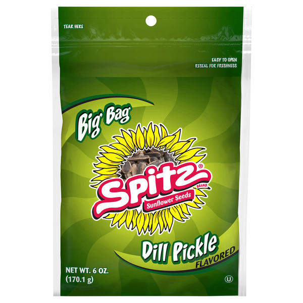 Nuts/Seeds/Dried Fruit Spitz Sunflower Seeds, Dill Pickle Flavored, Big Bag hero