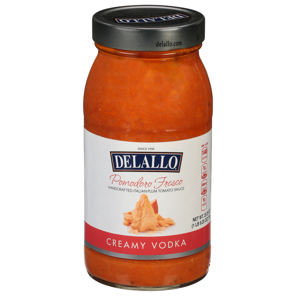 Pasta Sauce DeLallo Pomodoro Fresco Creamy Vodka Sauce hero