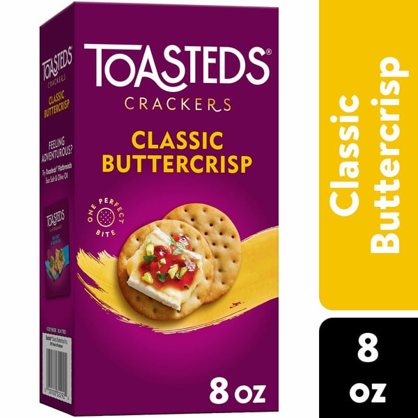 Crackers Toasteds Crackers, Party Snacks, Lunch Snacks, Classic Buttercrisp hero