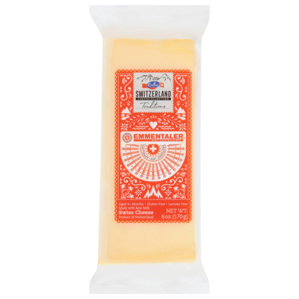 Specialty Cheese Emmi Emmentaler Swiss Cheese hero