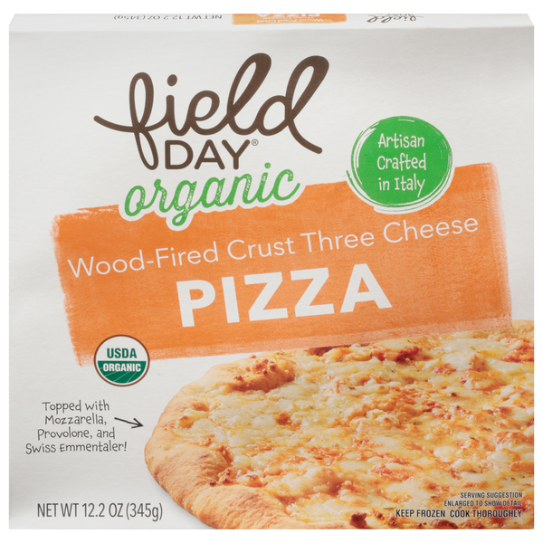 Frozen Pizza FIELD DAY Pizza, Organic, Wood-Fired Crust, Roasted Vegetable hero