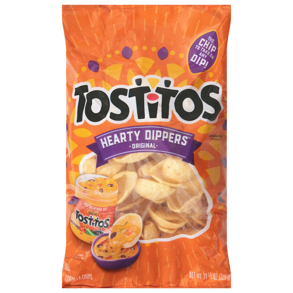 Chips & Pretzels Tostitos Tortilla Chips, Original, Hearty Dippers hero