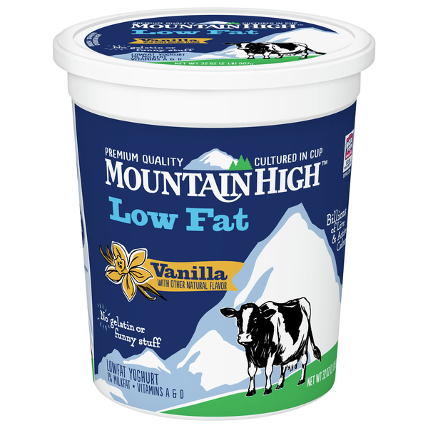 Yogurt Mountain High Yoghurt Yoghurt, Low Fat, Vanilla hero