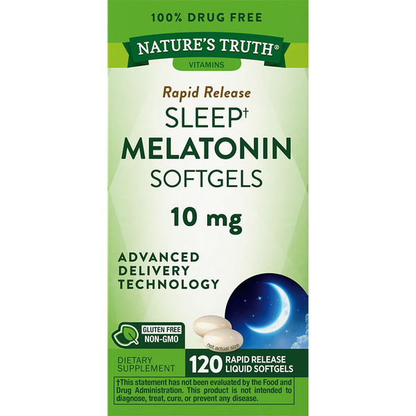 Vitamins & Supplements Nature's Truth Melatonin Softgels hero