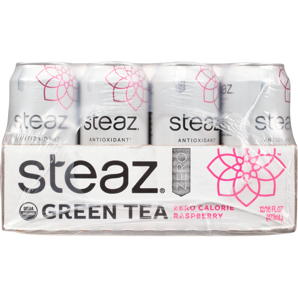 Tea Steaz Green Tea, Raspberry hero