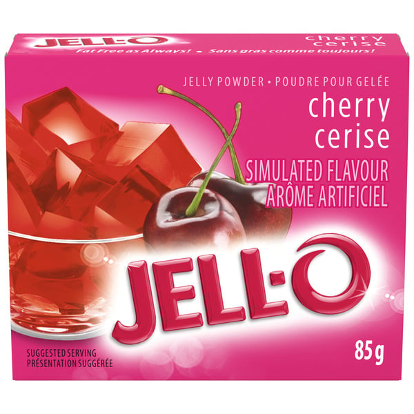 Doughs, Gelatins & Bake Mixes Jell-O Cherry Jelly Powder Gelatin Mix hero