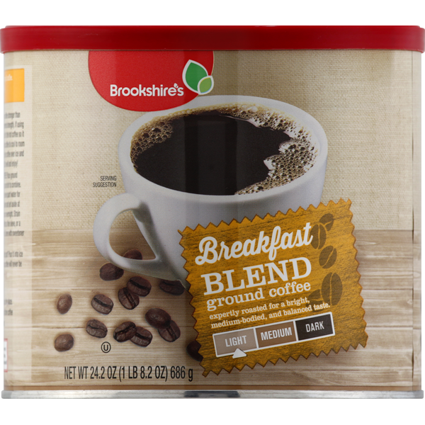 Coffee Brookshire's Coffee, Ground, Light, Breakfast Blend hero