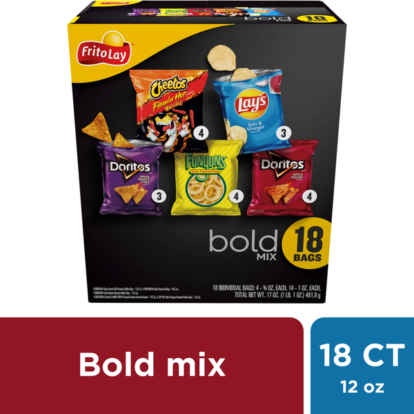 Chips & Pretzels Frito Lay Bold Mix, Assorted hero