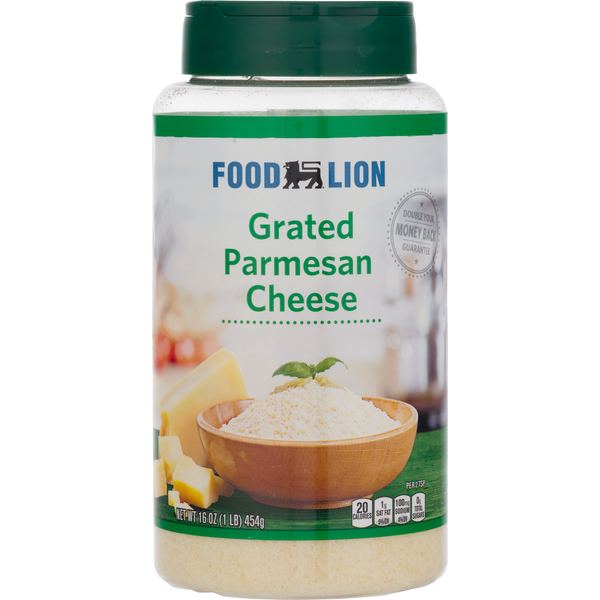 Pasta Sauce Food Lion Grated Parmesan Cheese hero