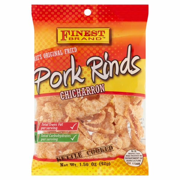 Packaged Meat Finest Pork Rinds Kettle Cooked hero