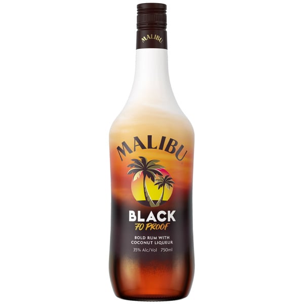 Rum Malibu Black Rum with Coconut Liqueur hero