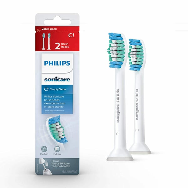 Oral Hygiene Philips Sonicare Sonicare Simply Clean replacement toothbrush heads, HX6012/04 hero