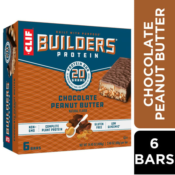 Energy & Granola Bars Builders Chocolate Peanut Butter Bar hero