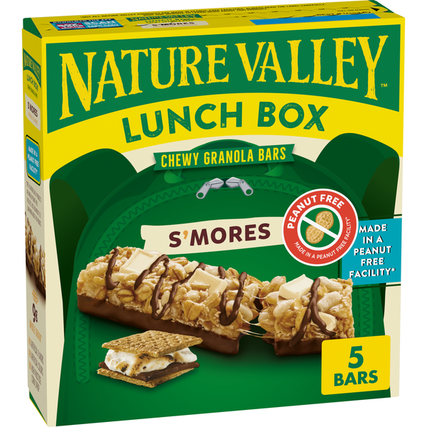 Nature Valley S'mores Peanut Free Lunch Box Chewy Granola Bars hero