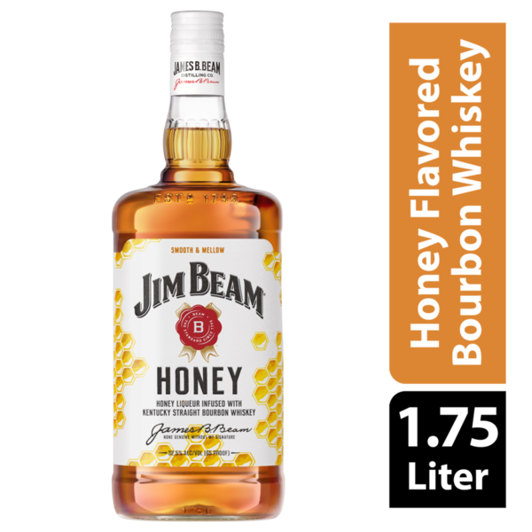 Bourbon Jim Beam Honey Kentucky Straight Bourbon Whiskey hero