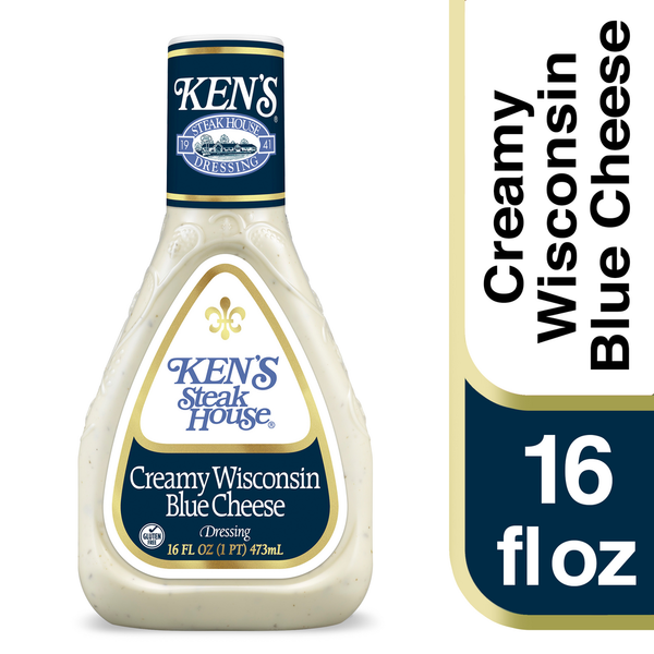 Salad Dressing & Toppings Ken's Steak House Dressing, Creamy Wisconsin Blue Cheese hero