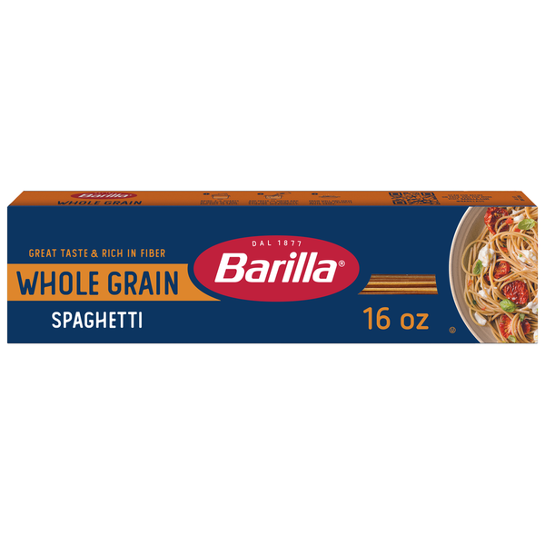 Dry Pasta & Noodles Barilla Whole Grain Spaghetti - Non-GMO Pasta Made With 100% Whole Grain Durum Wheat hero