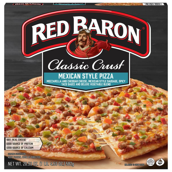 Frozen Pizza Red Baron Mexican Style Classic Crust Frozen Pizza hero