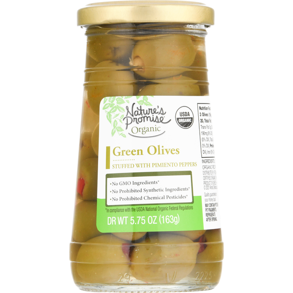 Pickled Goods & Olives Nature's Promise Green Olives hero