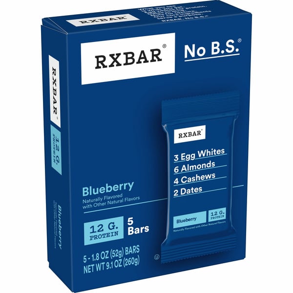 Energy & Granola Bars RXBAR Protein Bars, Protein Snack, Snack Bars, Blueberry hero