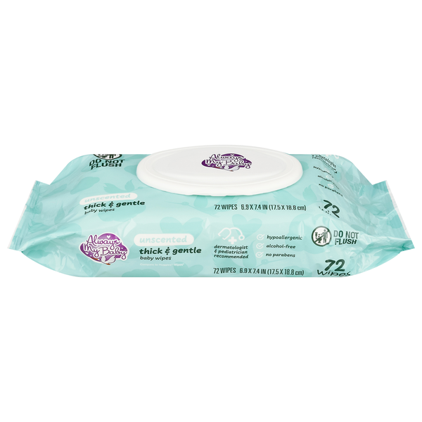 Diapers & Wipes Always My Baby Thick & Gentle Baby Wipes Unscented hero