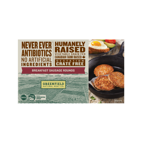 Bacon & Breakfast Meats Greenfield Natural Meat Co. Breakfast Sausage Rounds hero