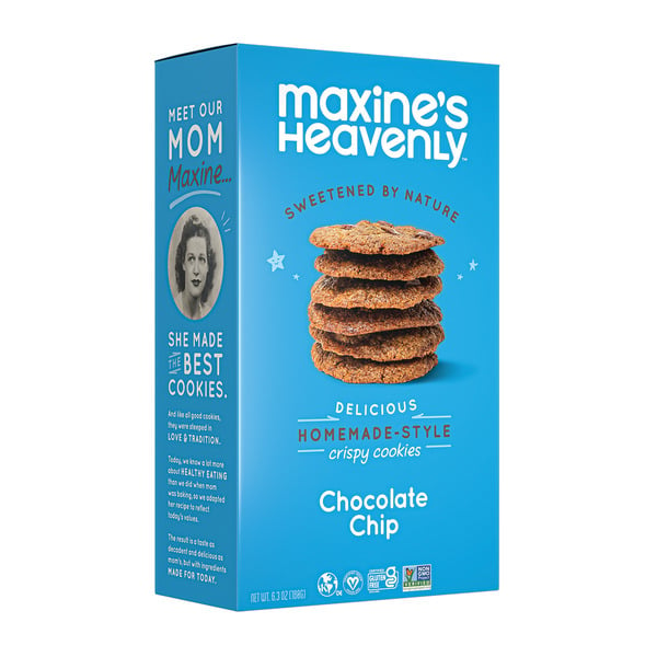 Cookies & Cakes Maxine's Heavenly Chocolate Chip crispy cookies hero