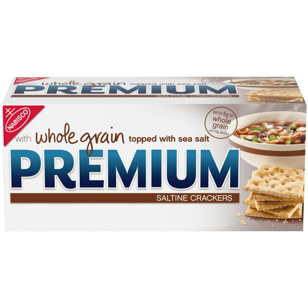 Crackers Premium Whole Grain Saltine Crackers hero