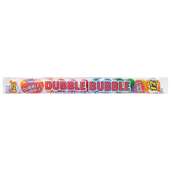 Mint & Gum Dubble Bubble Fruit Gum Balls, Assorted hero