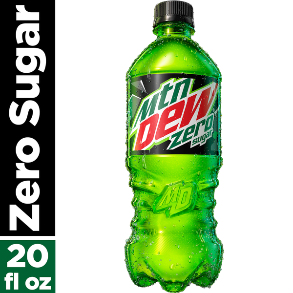 Soft Drinks Mountain Dew Soda, Zero Sugar hero