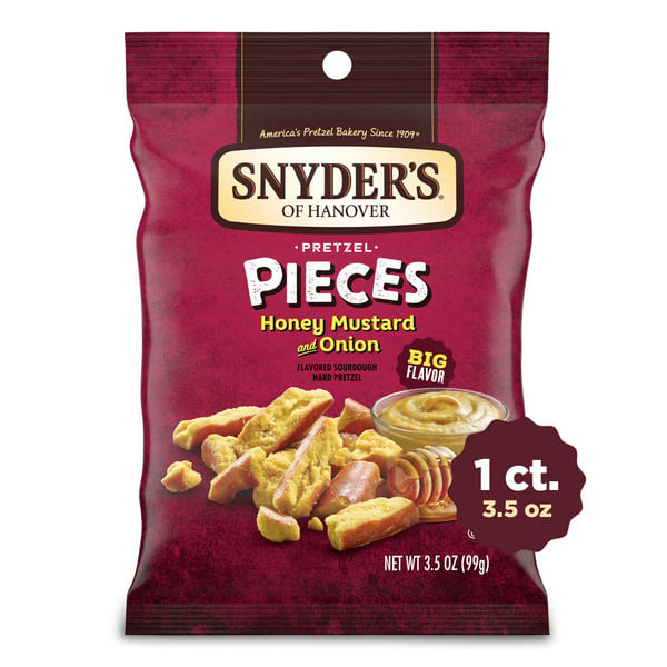 Snacks Snyder's of Hanover Honey Mustard and Onion Pretzel Pieces hero