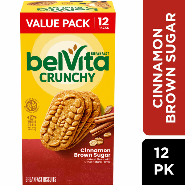 Breakfast Bakery belVita Breakfast Cinnamon Brown Sugar Breakfast Biscuits hero