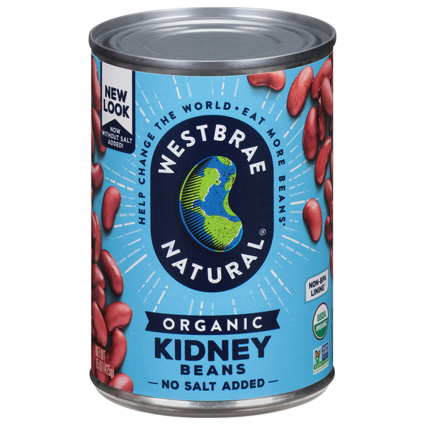 Canned Meals & Beans Westbrae Natural Kidney Beans, Organic hero