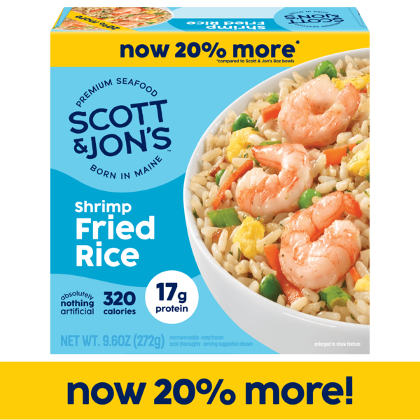 Frozen Meals Scott & Jon's Shrimp Fried Rice, Frozen Meal hero