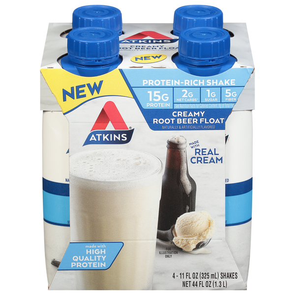 Atkins Protein-Rich Shake, Creamy Root Beer Float hero