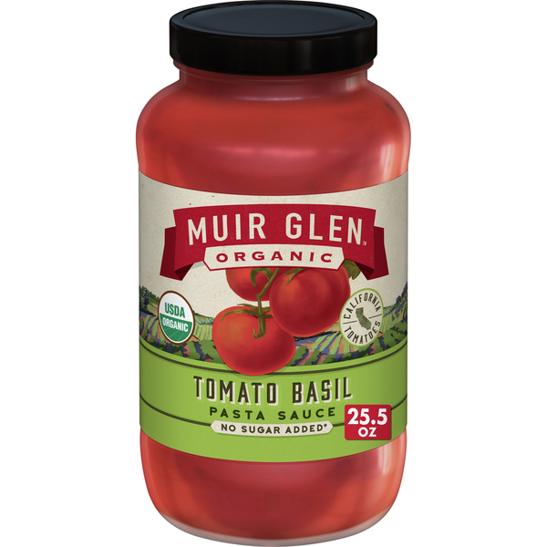 Pasta Sauce Muir Glen Organic Tomato Basil Pasta Sauce hero