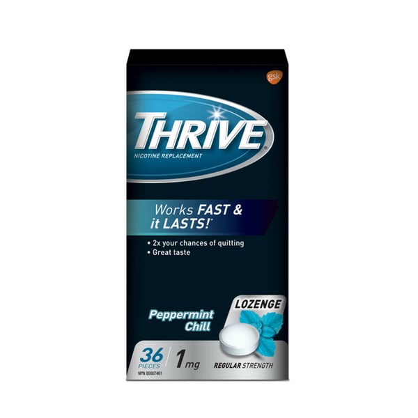 Quit Smoking Thrive Stop Smoking Aid Lozenges, Mint 1Mg hero