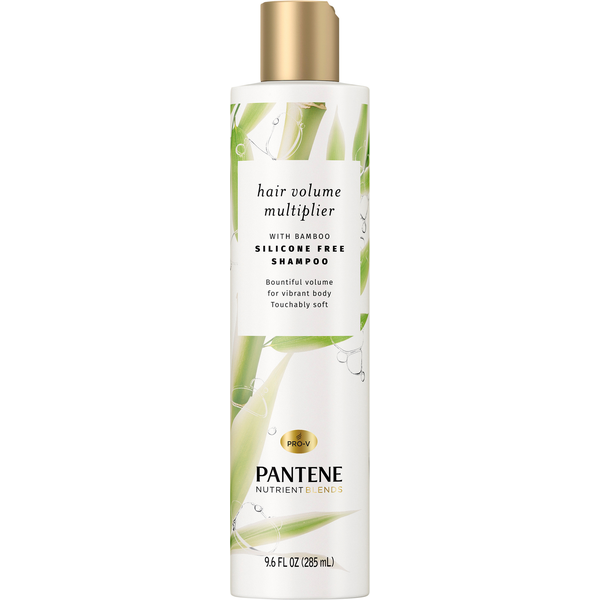 Hair Care Pantene Shampoo, Silicone Free, Hair Volume Multiplier, Nutrient Blends hero