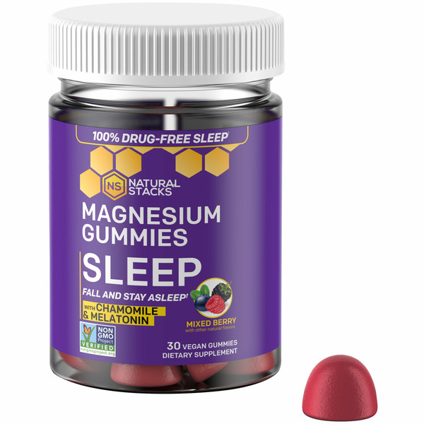 Natural Stacks Sleep Magnesium Gummies hero