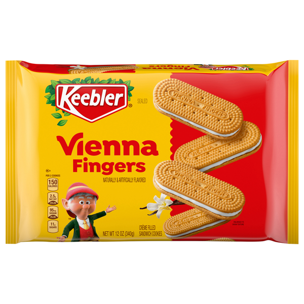 Cookies & Cakes Keebler Sandwich Cookies, Vienna Fingers, Creme Filled hero