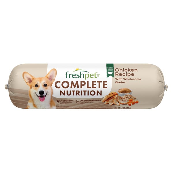 Freshpet Complete Nutrition Roll, Chicken Recipe, Dog Food hero