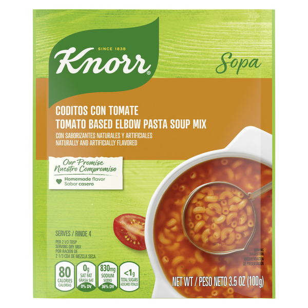 Soup, Broth & Bouillon Knorr Sopa/Pasta Soup Mix Tomato Based Elbow Pasta hero