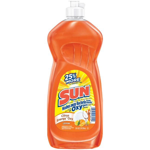 Dish Detergents Sun Dishwashing Liquid, Citrus Energy Oxygen hero