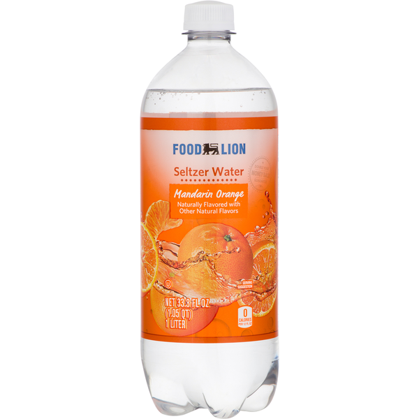 Water, Seltzer & Sparkling Water Food Lion Seltzer Water, Mandarin Orange hero