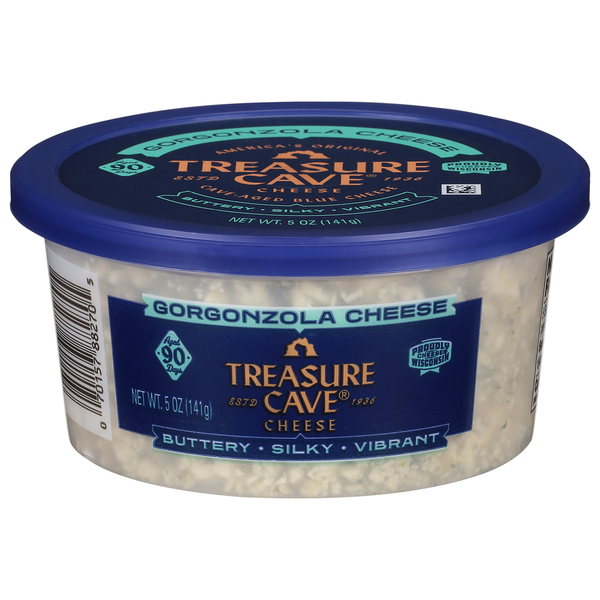 Packaged Cheese Treasure Cave Crumbled Gorgonzola Cheese hero