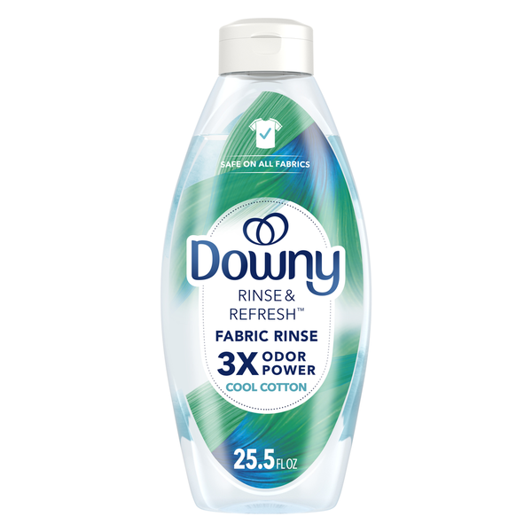 Laundry Downy RINSE & REFRESH Laundry Odor Remover and Fabric Softener, Cool Cotton hero