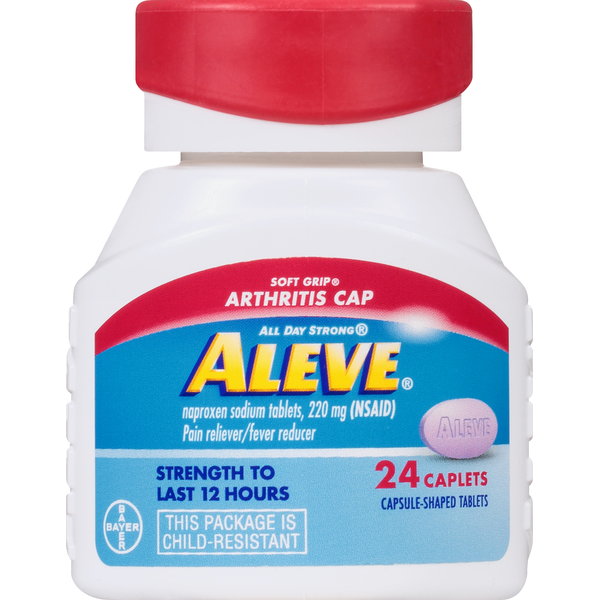 Muscles, Joints & Pain Relief Aleve Pain Reliever/Fever Reducer, 220 mg, Caplets hero