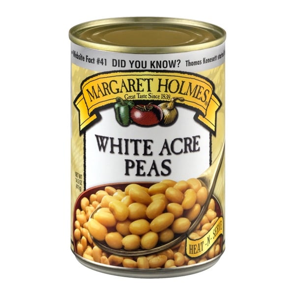 Canned Meals & Beans Margaret Holmes White Acre Peas hero