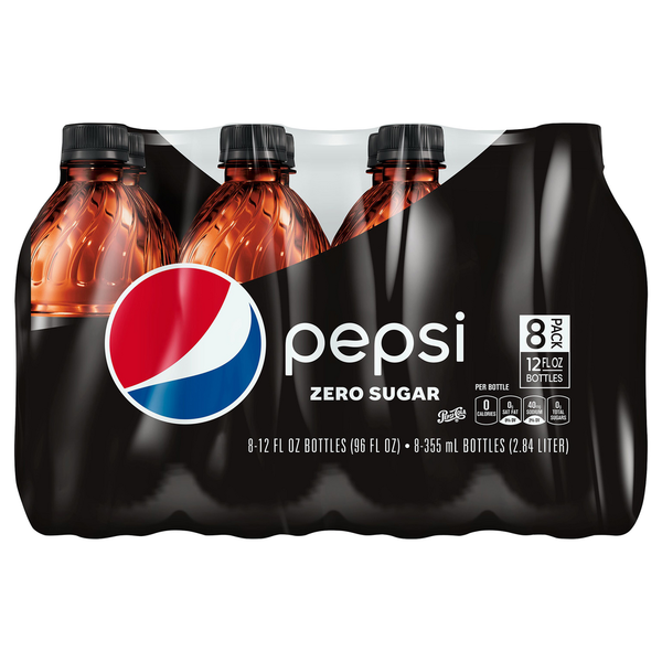 Soft Drinks Pepsi Zero Sugar Soda Cola hero